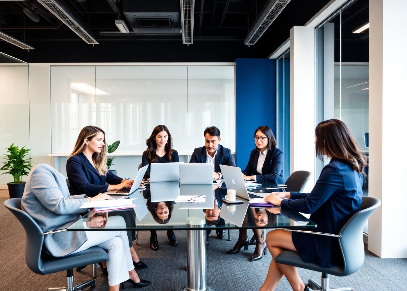 Equipe da Calta Investimentos e Serviços Financeiros em reunião